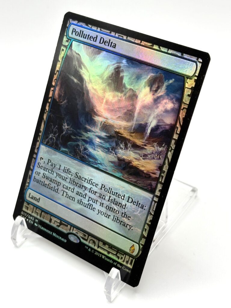 MTGカード紹介 | 汚染された三角州/Polluted Delta(ゼンディカーの夜明け エクスペディション版)