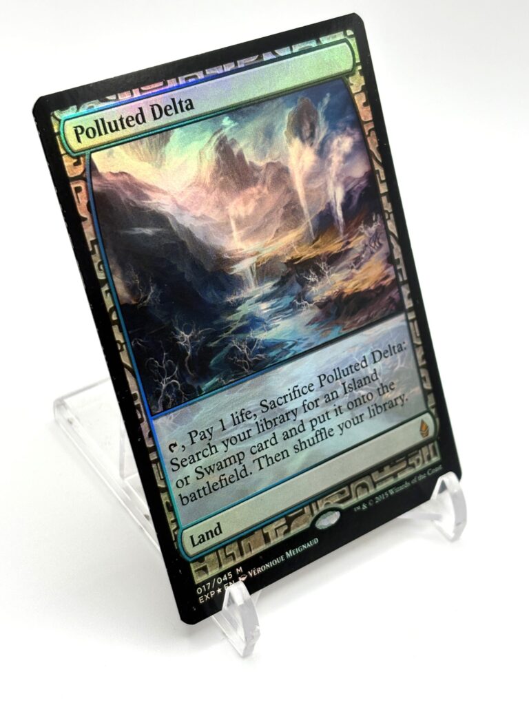 MTGカード紹介 | 汚染された三角州/Polluted Delta(ゼンディカーの夜明け エクスペディション版)